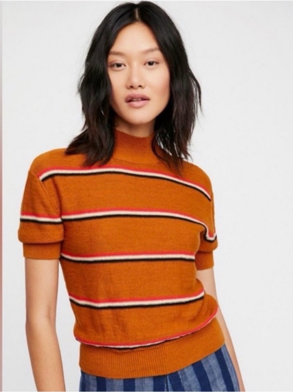 Free People Way Back Mock
Neck Sweater